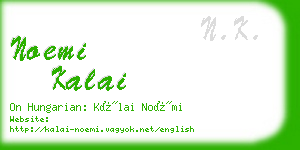 noemi kalai business card